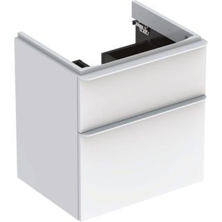 GE Smyle Square US für WT, m. 2 Schubl. 58,4x61,7x47cm, weiß