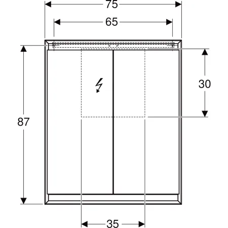 GE ONE Spiegelschrank mit ComfortLight