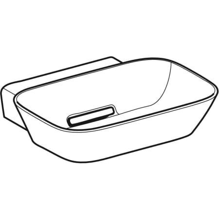 GE ONE AS-WT, SF, 50x42,5cm, CleanDrain o. Hl., o. Ül., weiß matt/weiß glzd.