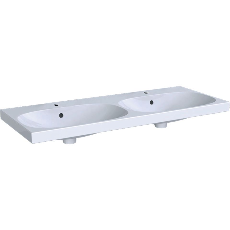 GE Acanto Doppel-WT f. US, 120x48cm einfache Bef., m. Hl., m. Ül., weiß
