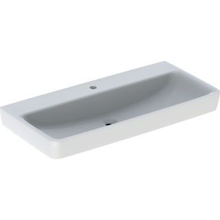 GE Renova Plan Waschtisch, 100x48cm m. Hl., o. Ül., weiß