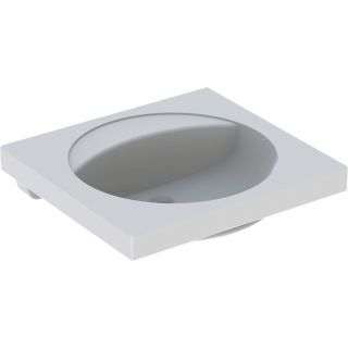 GE Preciosa Waschtisch mit Ablagefläche 60x55cm, o. Hl., o. Ül., weiß