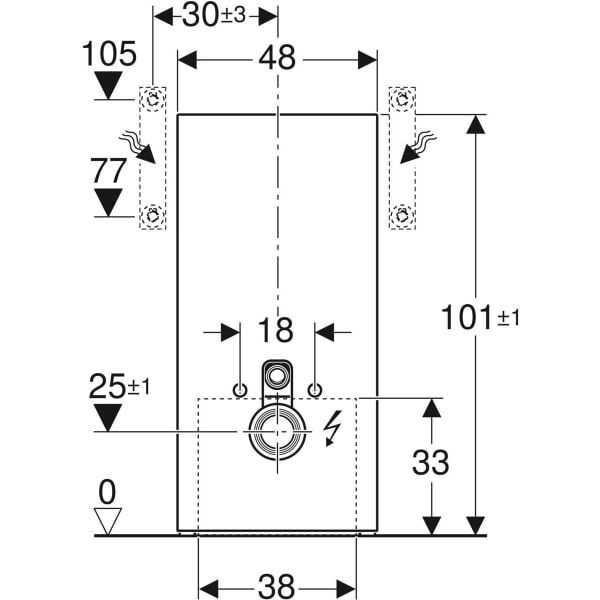 GE Monolith Plus Sanitärmodul für Wand-WC