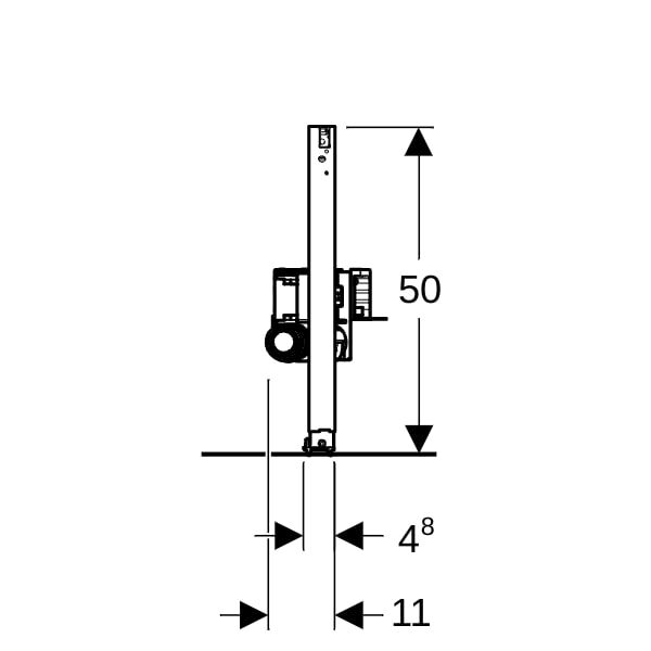 GE Duofix Element für Dusche