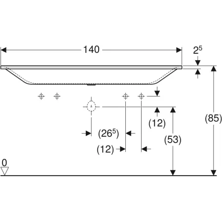 GE Xeno2 Möbelwaschtisch