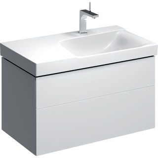 GE Xeno2 Unterschrank f. WT m. Ablg. li m. 2 Schubl., 88x53x46,2cm, weiß