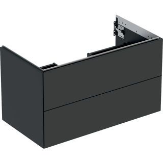 GE ONE Unterschrank für WT/-Platte 2 Schubl., 88,8x50,4x47cm, lava matt