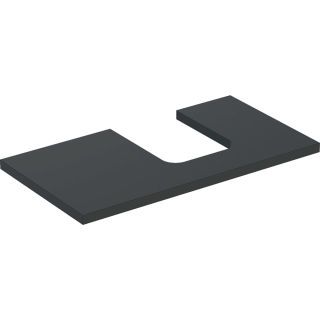 GE ONE WT-Pl. Aus re für AWT Schalenform 90x3x47cm, lava matt