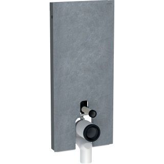 GE Monolith Sanitärmodul für Stand-WC 114cm Steinzeug Schieferoptik, Alu.