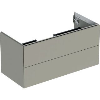 GE ONE Unterschrank für WT/-Platte 2 Schubl., 103,6x50,4x47cm, greige matt