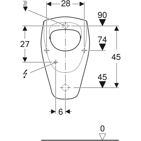GE Renova Urinal