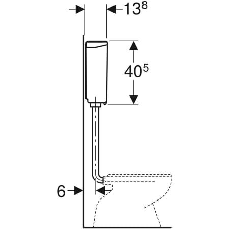 GE Aufputzspülkasten AP140