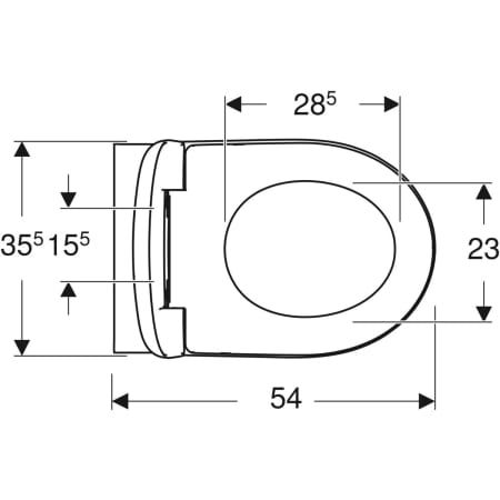 GE Renova Wand-WC Tiefspüler