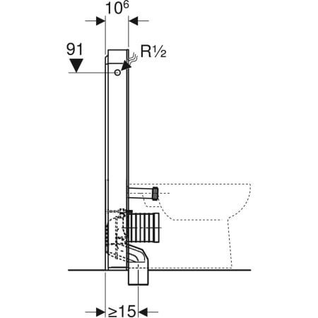 GE Monolith Plus Sanitärmodul für Stand-WC