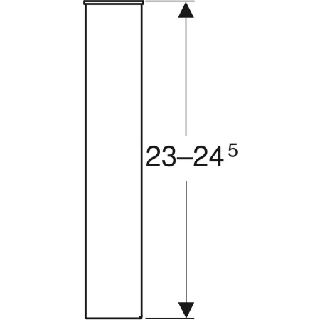 GE Set Füße, H:23cm chrom