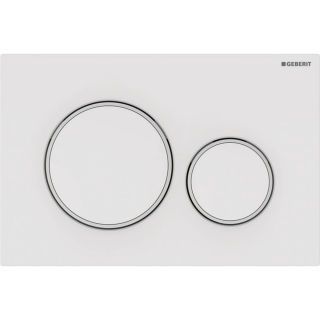 GE Sigma20 BetPl., für 2-Mengen-Spülung Round, weiß / weiß matt