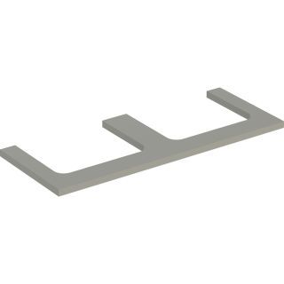 GE ONE WT-Platte, Aus re/li, für AWT 120x3x47cm, greige matt