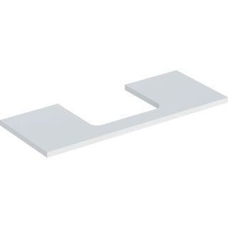 GE ONE WT-Platte, Ausschnitt mi. für AWT 120x3x47cm, weiß matt