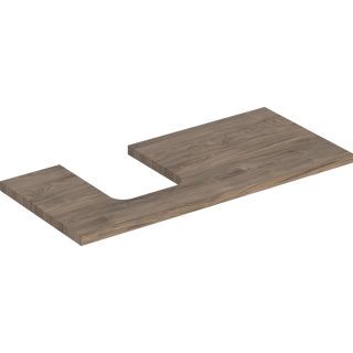 GE ONE WT-Pl. Aus li für AWT Schalenform 105x3x47cm, Nussbaum hickory
