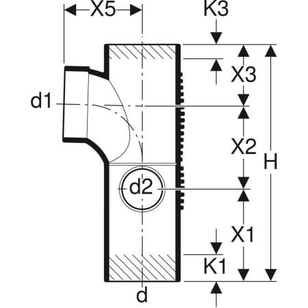 GE Silent-db20 Kombibogeneckabzweig