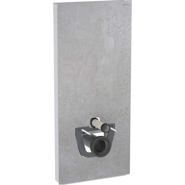 GE Monolith Plus Sanitärmodul f. WWC 114cm Steinzeug Betonoptik, Aluminium