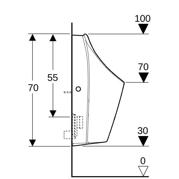 GE Renova Urinal