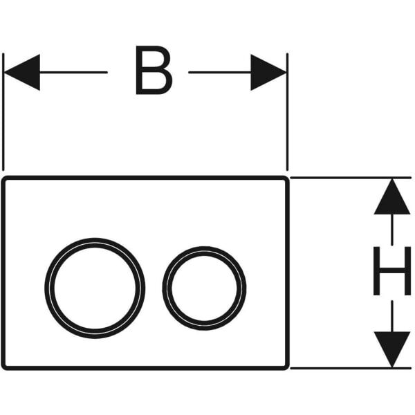 GE Omega20 BetPl., für 2-Mengen-Sp. Round, weiß matt lack., Etc/hgl.verchr.