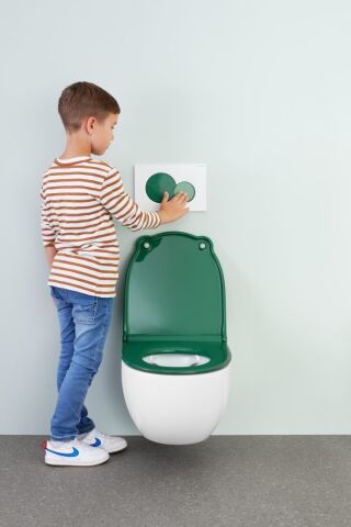 GE Sigma01 BetPl., für 2-Mengen-Spülung Round, für Bambini, waldgrün