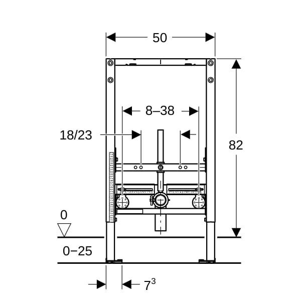 GE Duofix Element für Bidet