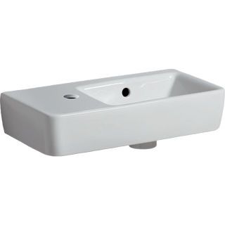 GE Renova Compact HWB, verk. Ausladung 50x25cm, Hl. li, m. Ül., weiß, KeraTect