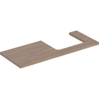 GE ONE WT-Platte, Ausschnitt re, für AWT 120x3x47cm, Eiche