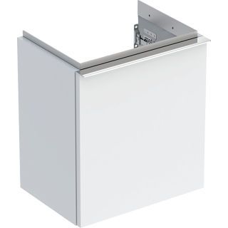 GE iCon Unterschrank für HWB, 1 Tür li 37x41,5x27,9cm, weiß hgl./Gr. chrom