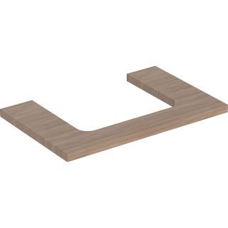 GE ONE WT-Platte, Ausschnitt mi. für AWT 75x3x47cm, Eiche