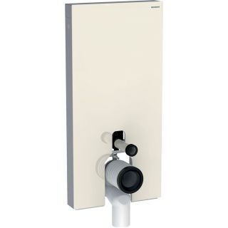 GE Monolith Sanitärmodul für Stand-WC 101cm, Glas sand-grau, Aluminium