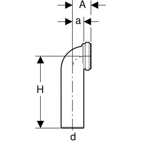 GE Ablauf-Anschlussbogen