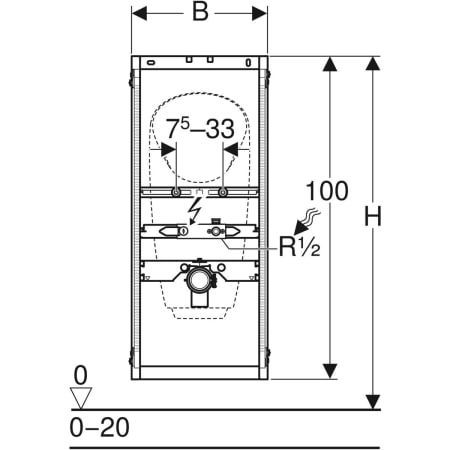GE GIS Element für Urinal