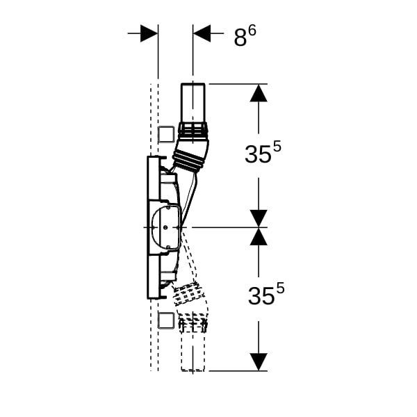 GE Duofix Element für Dusche