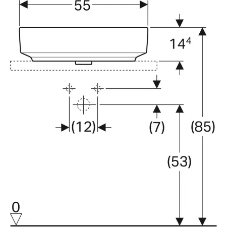GE VariForm Aufsatzwaschtisch