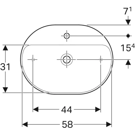 GE VariForm Aufsatzwaschtisch