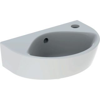 GE Renova HWB, verk. Ausladung 36x25cm, m. Hahnloch rechts, m.Ül., weiß