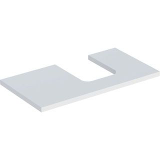 GE ONE WT-Pl. Aus re für AWT Schalenform 90x3x47cm, weiß matt
