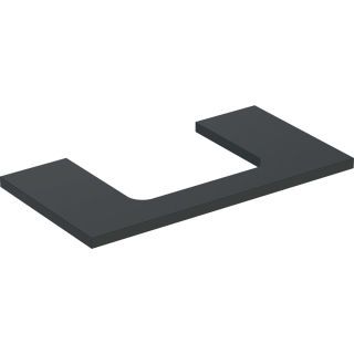 GE ONE WT-Platte, Ausschnitt mi. für AWT 90x3x47cm, lava matt