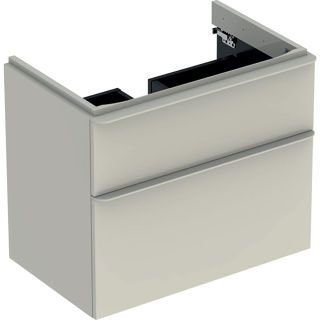 GE Smyle Square US für WT, m. 2 Schubl. 73,4x61,7x47cm, sand-grau