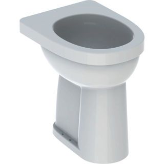 GE Renova Comfort Stand-WC Flachspüler erhöht, Abgang vertikal, weiß