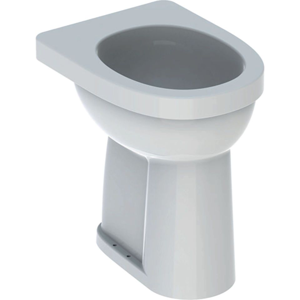 GE Renova Comfort Stand-WC Flachspüler erhöht, Abgang vertikal, weiß