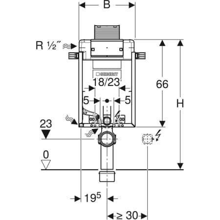 GE Kombifix Element für Wand-WC