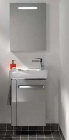 Handwaschbecken mit linksseitiger Ablage