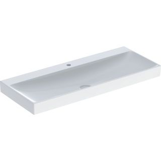 GE ONE Waschtisch 120x48 cm m. Hl., o. Ül., weiß, KeraTect