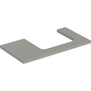 GE ONE WT-Platte, Ausschnitt re, für AWT 90x3x47cm, greige matt