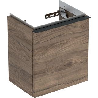 GE iCon Unterschrank für HWB, 1 Tür li 37x41,5x27,9cm, Nussbaum hicko./Gr. Lava